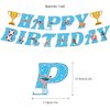 Swimming Birthday Party Supplies Swimming Party Decorations Include HAPPY BIRTHDAY Banner Balloons Cake Topper Cupcake Toppers Swimming Birthday Party Decorations