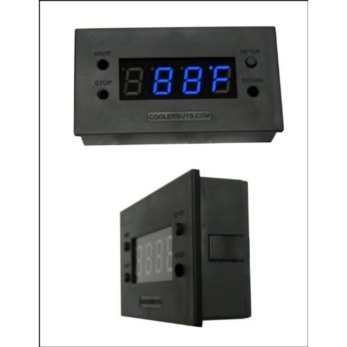 coolerguys 5V USB Powered Thermal Monitor with Digital LED Display for USB-Powered Case Fan