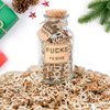 7Oz Fucks to Give, Jar of Fucks Gift Jar, Fuck Wooden Cutouts Letter Piece, Funny Swear Jar for Friends, Funny Gifts for Birthday, Gifts for Mom, Valentines Day Gift, Gag Gift, Small Gift, Desk Decor