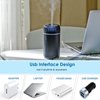 Car Diffuser Humidifier Aromatherapy Essential Oil Diffuser USB Cool Mist Mini Portable Diffuser for Car Home Office Bedroom (Black)