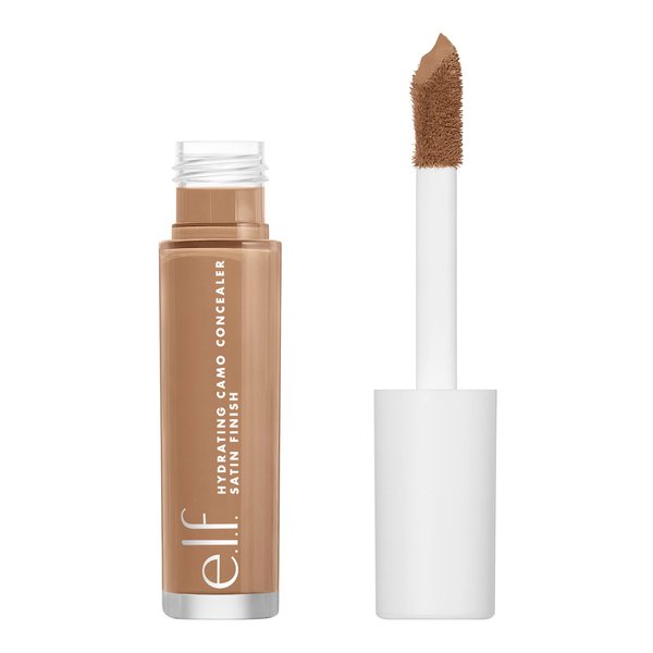 e.l.f, Hydrating Camo Concealer, Lightweight, Full Coverage, Long Lasting, Conceals, Corrects, Covers, Hydrates, Highlights, Tan Walnut, Satin Finish, 25 Shades, All-Day Wear, 0.20 Fl Oz