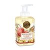 Michel Design Works Foaming Hand Soap 17.8oz, Fall Leaves & Flowers Scent and Design, Shea Butter and Aloe Vera Blend, Beautiful Square Container with Pump
