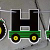 Tractor Happy Birthday Bunting Banner, Tractor Themed Birthday Party Supplies for Baby Shower Party, Birthday Party Decoration,Green