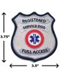 "Registered Service Dog" Sew On Patch - Includes Five Service Dog Law Handout Cards – for Service Dog Vest or Harness
