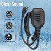Retevis Walkie Talkie Speaker Mic,IP54 Waterproof Shoulder Mic, Compatible with RT68 RT22 RT21 H-777 RT86 RT27 RT85 RB26 RB45 BAOFENG UV-5R 888S 5RM Kenwood Samcom Arcshell Two Way Radios (2 Pack)