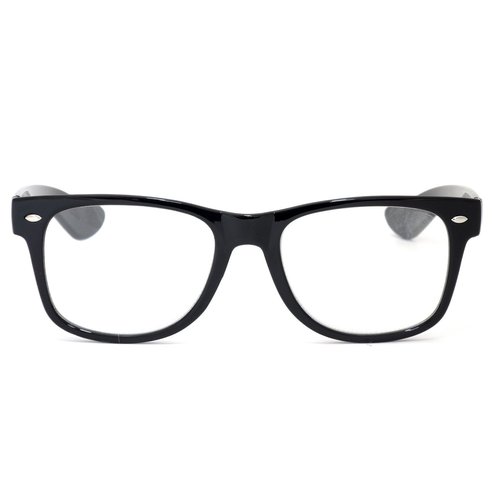 Calabria R7958 Retro Specs Designer Reading Glasses +3.00 Black Mens Womens Trendy Classic Vintage Eyeglasses Spring Hinged