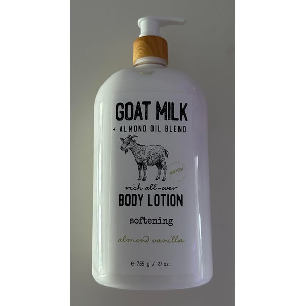 Generic Goat Milk & Almond Oil Blend Body Lotion | Vanilla Scent | 27 FL OZ - 1 Pack