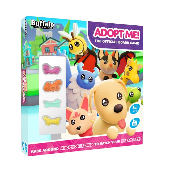 Buffalo Games - Adopt Me - Card Playing Board Game - Egg Hatching Fun - Strategic Action Based Game - Ages 7 and Up