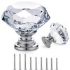 GoodtoU 25P Dresser Knobs Crystal Knobs Drawer Knobs - Cabinet Pull Crystal Dresser Knobs Knobs and Pull for Dresser Drawers Knobs and Knobs for Dresser Drawers Kitchen Bathrom Cabint