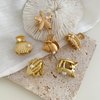 FRDTLUTHW 6PCS Mini Metal Hair Claw Clips for Thin Hair,Gold Hair Jaw Clamps,Beach Essentials,Strong Hold Non-slip Sea Shell and Halloween Small Hair Barrettes,Cute Hair Accessories for Women(Gold)