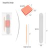 Disposable Manicure Kit,Nail Files Set,Wood Nail File/Mini Nail Buffer/Wood Nail Sticks,Individually Packed Mini Pedicure Set for Fingernails Toenails Nail Salon (24 Pack)
