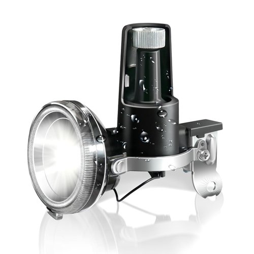 Bike Front Light, Fully Dynamo Bike Light Set, Motorized Friction Generator, 200 Lumens, Waterproof, Easy to Install, Never Need Battery Bike Light (Black)