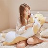 shangman Lovely Plush Cat Doll Cute Cartoon Soft Stuffed Kitten Long Throw Sleeping Pillow Toy Gift for Kids Girlfriend Multiple Size (Brown,50cm/19.6in)