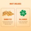 Wedge Guys Bamboo Golf Tees 2-3/4 Inch - 250pcs. - Free Ball Marker - Stronger Than Wooden Golf Tees Biodegradable & Less Friction, PGA Professional Approved, Bulk Bag