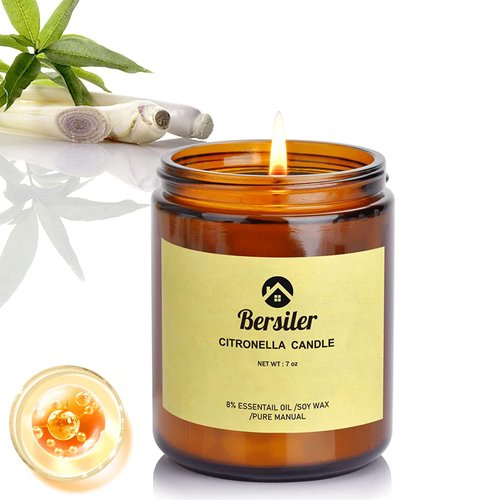 Bersiler Aromatherapy Candles, Scented Candles, 7OZ Lavender Eucalyptus Candles Stress Relief and Relax for Home & Bedroom Gift for Women/Men Soy Wax (Lavender Eucalyptus 1 Jar)