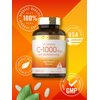 Carlyle Vitamin C 1000mg with Bioflavonoids | 250 Caplets | with Rose HIPS | Vegetarian, Non-GMO, Gluten Free