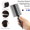 Comb for Hair Styling and Foiling, 4Pcs Salon Balayage Comb, Instant Styling with Double-Sided Teeth, Fish Shape Hair Dyeing and Teasing Comb, Lightweight Highlighting Comb with Static-Free Design