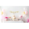8th Birthday Gold Glitter Banner - Happy 8th Birthday Party Decorations, Supplies and Favors - 8th Wedding Anniversary Decorations