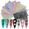 12 Sheet Letters Nail Art Sticker Adhesive Alphabet Nail Stickers Decals Manicure DIY Decoration Fingernails Tattoo Decor for Women Teen Girls Kids (Letters)