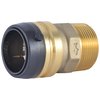 SharkBite 1-1/4 Inch MNPT Adapter, Push to Connect Brass Plumbing Fitting, PEX Pipe, Copper, CPVC, PE-RT, HDPE, UXL113532M