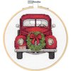 Dimensions Vintage Truck Christmas Counted Cross Stitch Kit, 6" D, White 14 Cnt. Aida 5