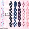 CustomyLife 6pcs Deft Hair Bun Makers Flexible Twister Hair Bun Polka Dot Donut Bun Quick Lazy French Hair Curler Accessories for Women Girls