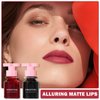 2PCS Lip Tint Lip Stain Set, Velvet Lip Gloss Water Lip Tint Stain Multipurpose Liquid Lipstick Lip Stain Long Lasting Waterproof, Non-Sticky, Lip & Cheek Tint Tinta Para Labios Lip makeup - Set C