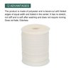 MECCANIXITY 1/2 Inch Double Fold Bias Tape Polyester Continuous Bulk Bias Tape for Sewing,Seaming Quilting Hemming Binding Crafts (Beige White 55 Yards)