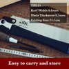 SUIZAN Japanese Folding Ryoba Pull Saw 9.5 Inch Double Edge Hand Saw for Woodworking Tools