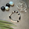 Manifestation Bracelet- Handmade Natural Black Rutile Bracelet - Natural Stone Yoga Bracelet - Gemstone Beaded Stretch Bracelet 8mm - Stone Bracelet