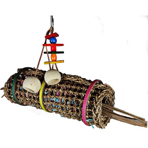A&E CAGE COMPANY 001408 Happy Beaks Vine Mat Roll Bird Toy Multi, Medium
