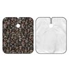 Suobstales Mushroom Leaf Print Waterproof Hair Salon Cape Professional Barber Cape with Adjustable Snap Closure Hair Cutting Cape for Adults Water Resistant Hairdressing Cape 56.7" x 66.9"