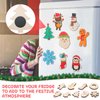 Blueweenly 84 Pcs DIY Wood Christmas Craft Magnets Set for Kids Christmas Day Craft Christmas Wooden Ornaments Unfinished Wood Slices in 9 Styles Wooden Ornaments to Paint Christmas Crafts for Kids