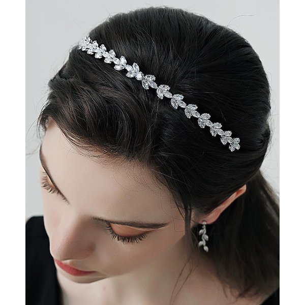 Teyglen Fashion Rhinestone Headband Hair Band Silver Thin Crystal Hair Hoop Band Rhinestone Headpiece Bridal Hair Accessories for Women Party Prom