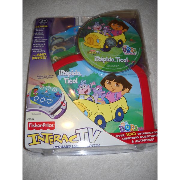 Fisher Price Interac TV - Go Tico Go! Dora the Explorer SPANISH
