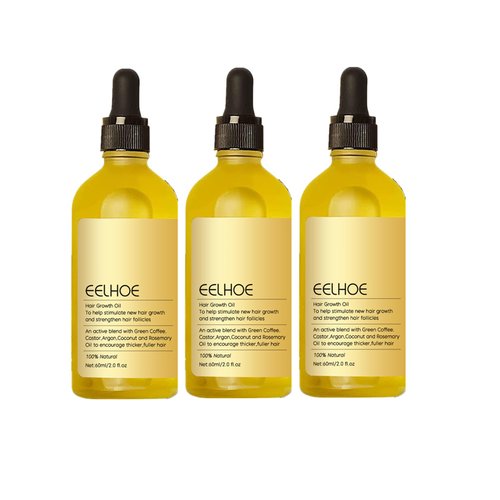 Veganic Natural Hair Growth Oil, Veganic Hair Oil,Carvenchi Natural Hair Gro, Rosemary Oil for Hair Growth Organic, Rosemary Hair Growth Oil for Dry Damaged Hair and Growth Thin Hair (colourless3PC)