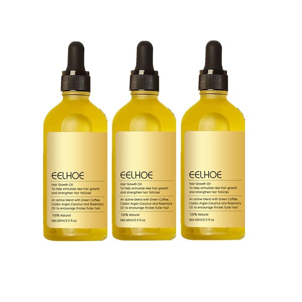 Veganic Natural Hair Growth Oil, Veganic Hair Oil,Carvenchi Natural Hair Gro, Rosemary Oil for Hair Growth Organic, Rosemary Hair Growth Oil for Dry Damaged Hair and Growth Thin Hair (colourless3PC)