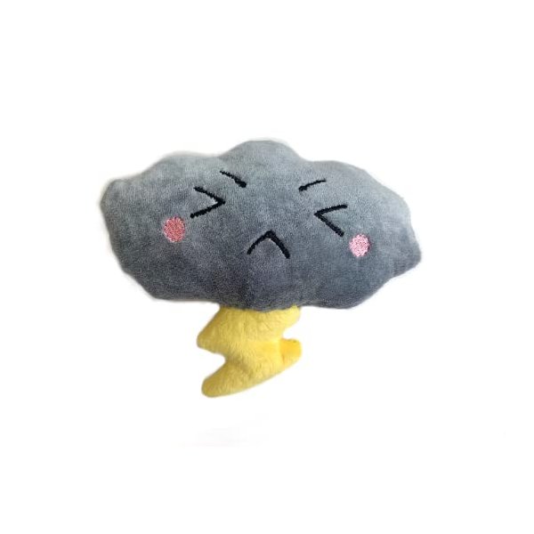 Thunderstorm Plush Toy Stuffed Storm Plushie Toy Kawaii Storm Cloud