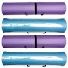 YYST Yoga Mat Foam Rollers Wall Rack Wall Storage Mount Wall Holder Storage Shelf for Foam Rollers and Yoga Mat, Up to 8 Inch Diameter - No Mat -4/PK