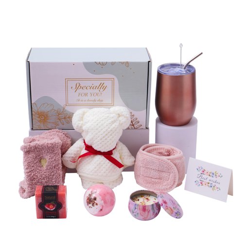 BEECO GIF2U Spa Gift Baskets for Women,Luxury Self Care Gifts for Mom,Get Well Soon Gifts for Friend,Thank You Relaxing Box Gifts for Women 20th,30th,40th,50th,60th 70th 75th Birthday,Anniversary