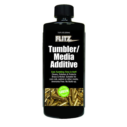 Flitz Metal Tumbler Media Additive, Cut Your Tumbling Time in Half, Non-Ammonia Based Formula Works Great on All Metals, 7.6 oz. Bottle