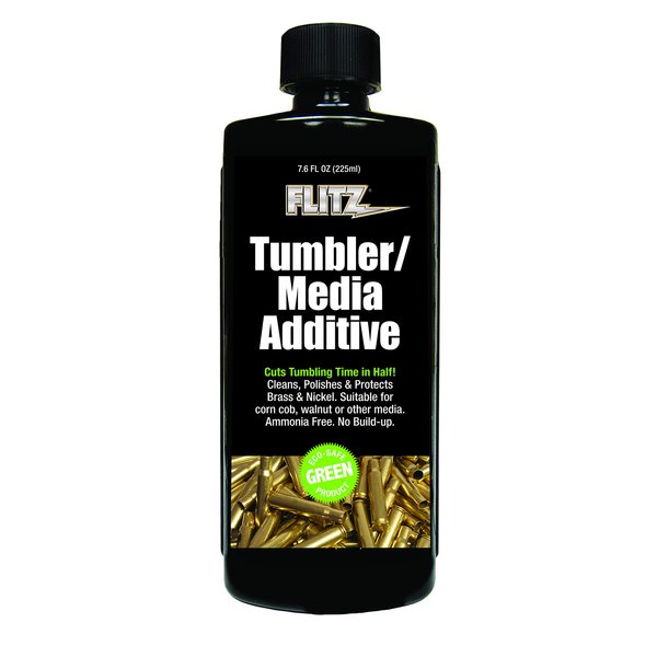 Flitz Metal Tumbler Media Additive, Cut Your Tumbling Time in Half, Non-Ammonia Based Formula Works Great on All Metals, 7.6 oz. Bottle