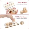 Date Night Dice - Creative After Dark Edition, 5 Wooden Board Game for Couple Date Night,Funny Date Wooden Decision Date Night Dice,Valentine's Day Anniversary Couple Games Gifts (Wood Color)
