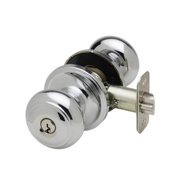 Copper Creek CK2040PS Colonial Door Knob, Keyed Entry Function, 1 Pack, Polished Stainless