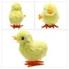 16 Packs Wind Up Chicken Novelty Jumping Chicken Gag Plush Chicks for Kids Party Favors Supplies Props for Halloween Gag Shows Christmas Gift