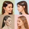 12 Pieces Rhinestone Bridal Hair Clip, Alloy Rhinestone Wedding Hair Pins Crystal Hair Clips, Jewelry Barrette Elegant Hair Accessories for Brides Bridesmaids Flower Girls(Sliver)