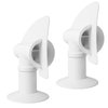 TonGass (2-Pack, White RV Rotating Sewer Plumbing Vent Cover for RV Rotating Holding Tank Vent Wind-Powered Cover Draws Holding Tank Odors Out - Rotates 360 Degrees - Includes Mounting Hardware