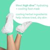 Barefoot Scientist High Dive Hydrating Foot Mask for Dry Cracked Feet, Heels, Toes, Single Use Hydrating Sock Booties, 1 Pair