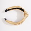 Wiwpar Knotted Headbands for Women Fashion Wide Headband Vintage Knotted Head Band Hair Hoop Hair Accessories with Metal Chain (Gold)