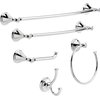 DELTA FAUCET Rubber Limited 79750 Cassidy Wall Mount Single Post Toilet Paper Holder Bath Hardware Accessory in Polished Chrome